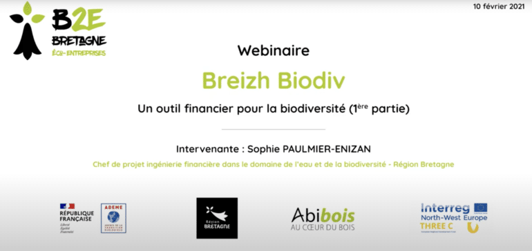 Webinaire Breizh Biodiv - B2E