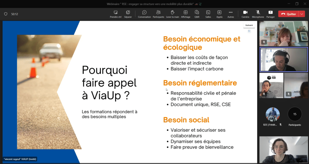 viaup éco conduite webinaire